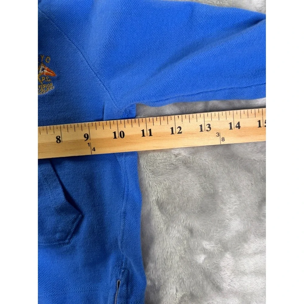 Ralph Lauren Polo Baby Boys Pullover Hoodie Blue Orange Size 9M Hooded